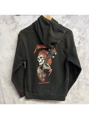 Powell Peralta Metallica Hoodie Small S Black Skateboard Rock Band Sweatshirt